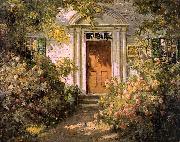 Abbott Fuller Graves Grandmother's Doorway Spain oil painting artist